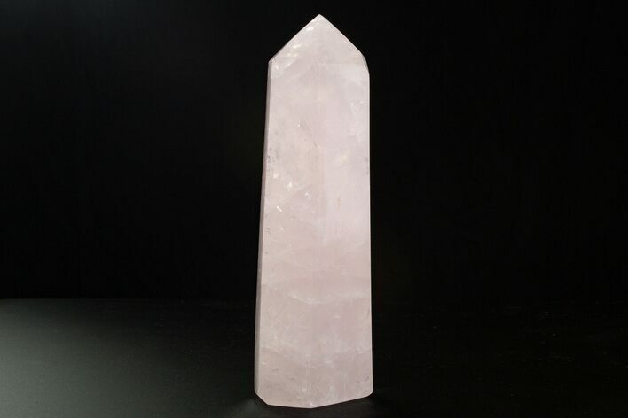Polished Rose Quartz Tower - Madagascar #318481